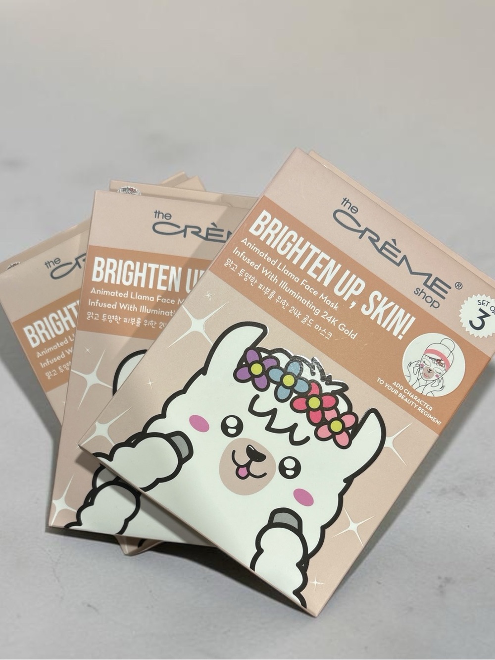 The Crème Shop Brighten Up, Skin! Illuminating Face Mask 3 Boxes w/ 9 Masks